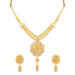 24 Carat Gold Necklace Design