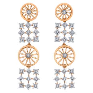 Buy 14 Karat Gold & Diamond Earrings