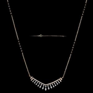 Buy 18 Karat Gold & Diamond Mangalsutra