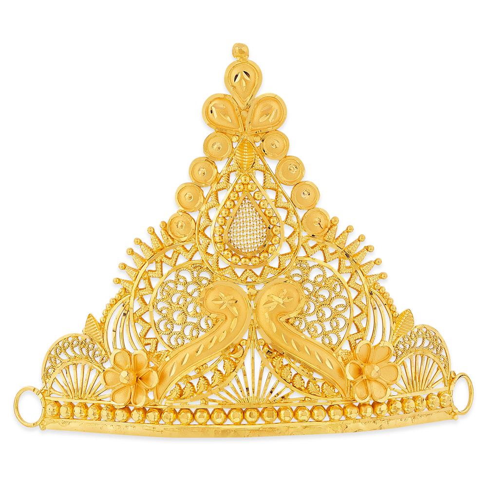 Buy 22 Karat Filigree Gold Crown