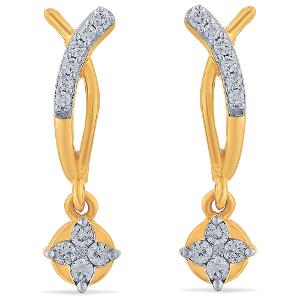 Buy 14 Karat Gold & Diamond Earrings