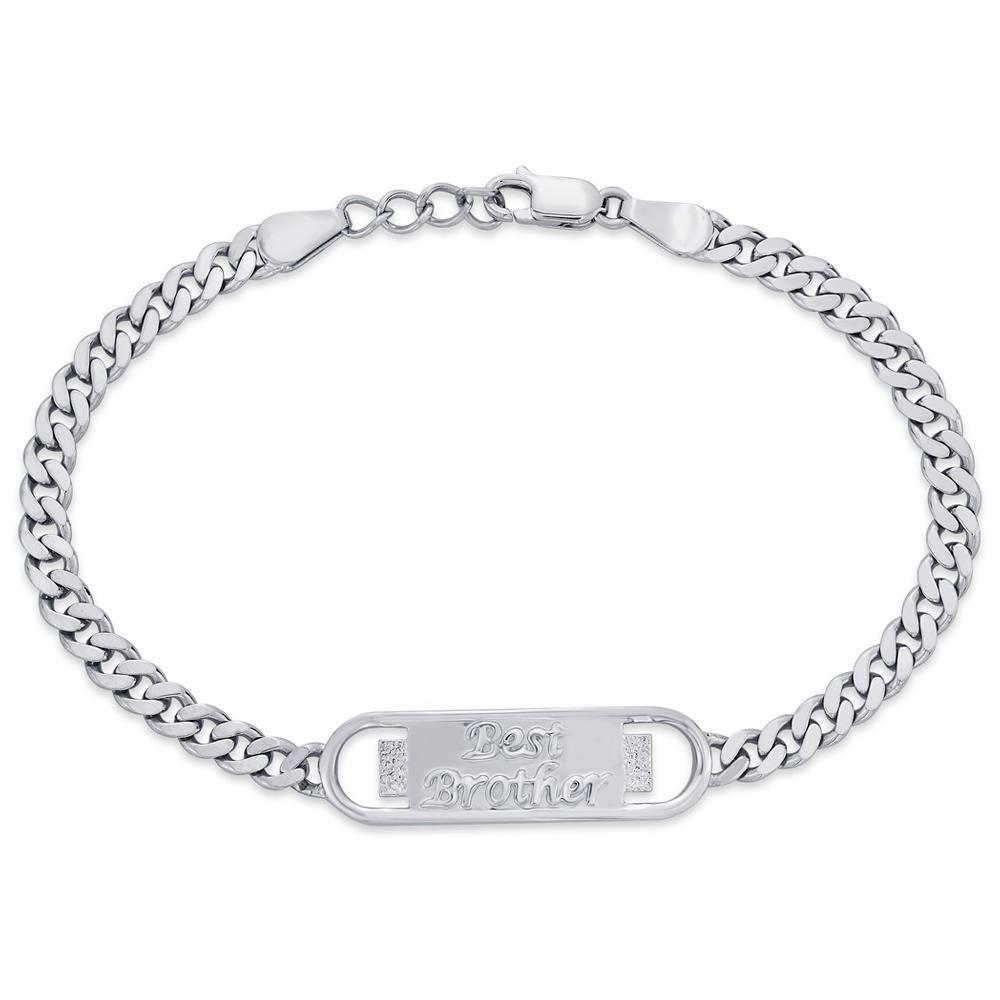 Buy Reliance Jewels 92.5 Silver Best Brother Rakhi Bracelet