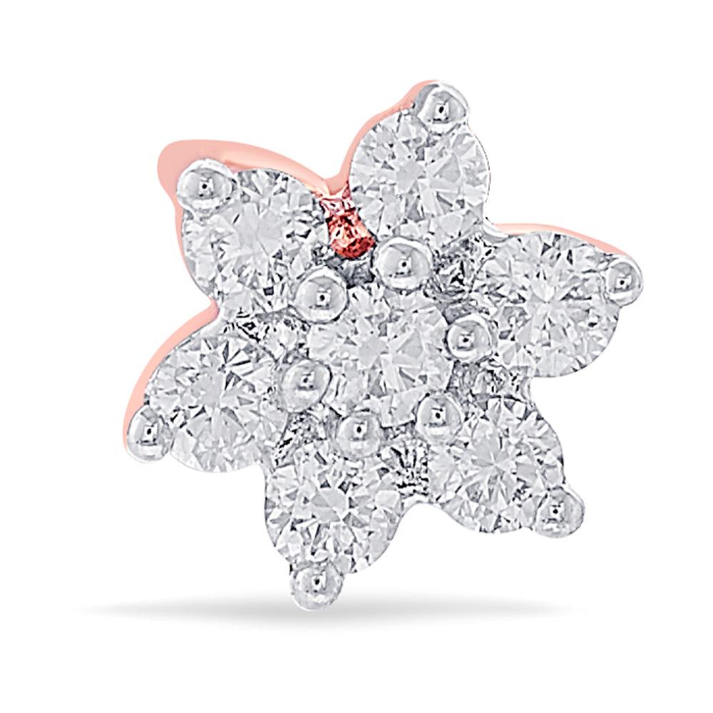Buy 18 Karat Gold & Diamond Nose Pin