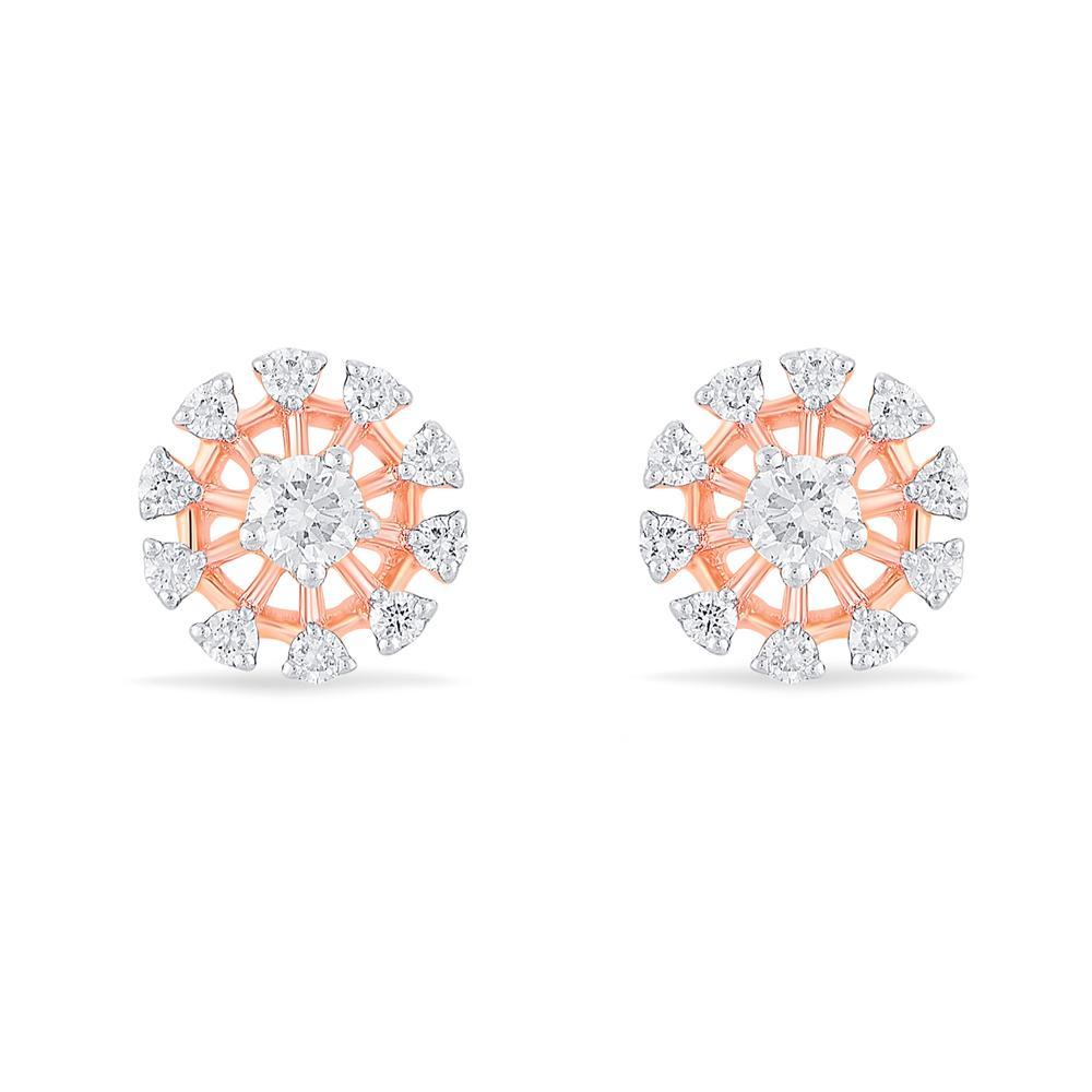 Buy Diamond Blossom Gold & Diamond Earring
