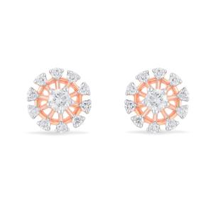 Buy Diamond Blossom Gold & Diamond Earring