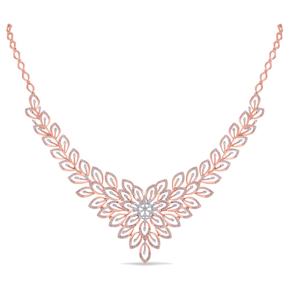Buy 18 Karat Gold & Diamond Necklace