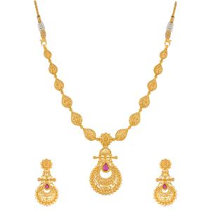 Buy 22 Karat Gold Necklace Set