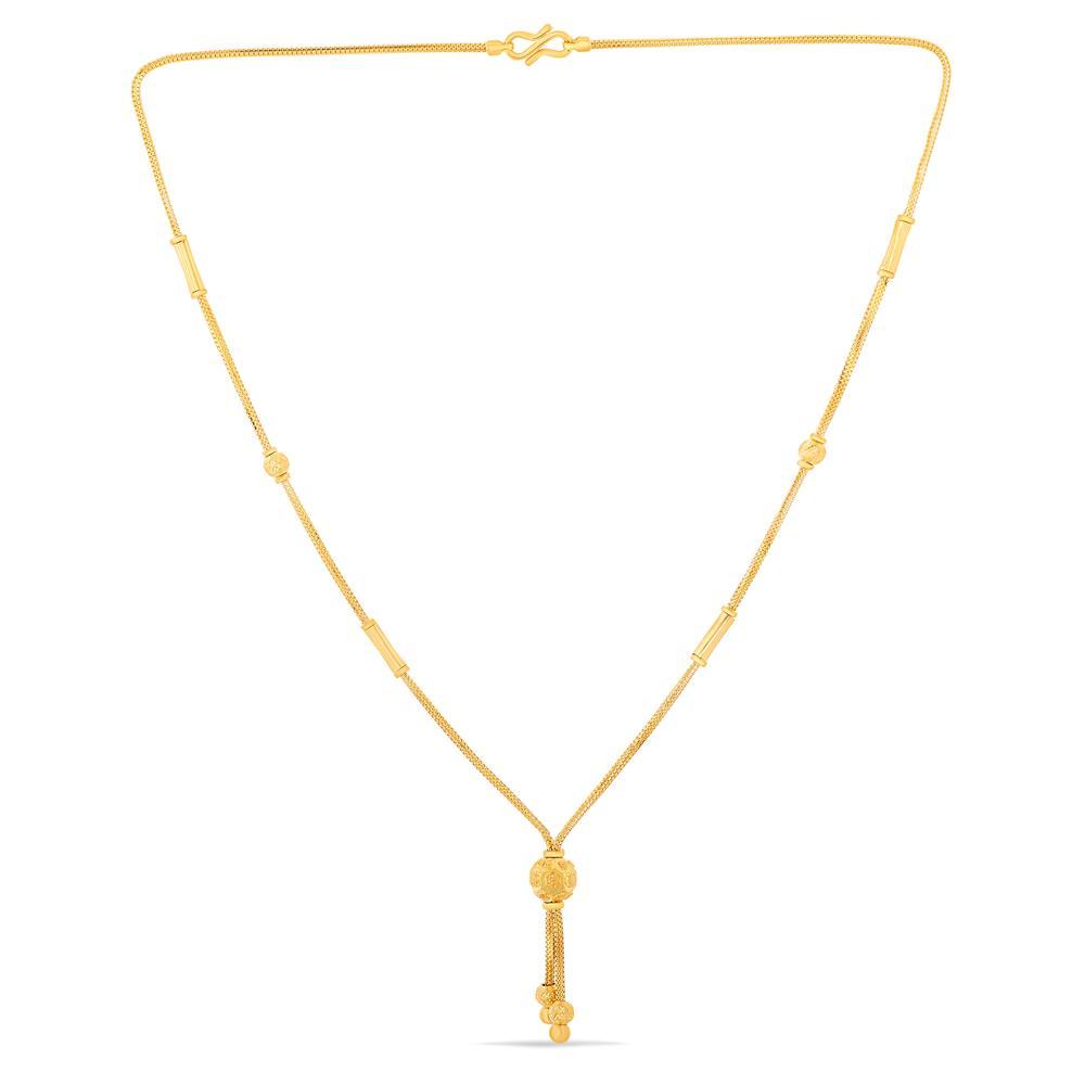 Buy Chain Necklace with Drop Gold Pendant