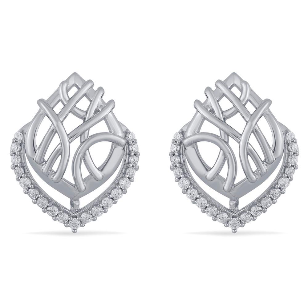 Buy Silver Interlace Earrings