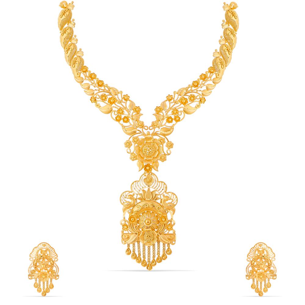 Buy 22 Karat Gold Necklace Set
