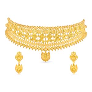 Buy 22 Karat Gold Necklace Set