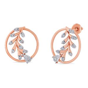 Buy 14 Karat Gold & Diamond Earrings