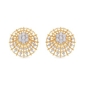 Buy 14 Karat Gold & Diamond Earrings