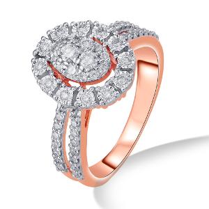 Buy 14 Karat Gold & Diamond Ring