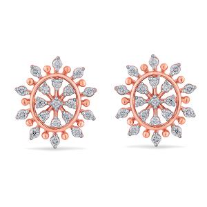 Buy 14 Karat Gold & Diamond Earrings