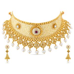 Buy 22 Karat Gold Necklace Set
