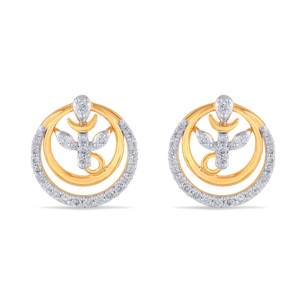 Buy 14 Karat Gold & Diamond Earrings