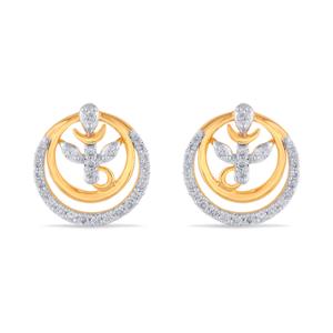 Buy 14 Karat Gold & Diamond Earrings