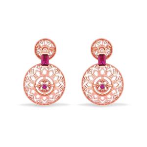 Buy Glamorous Pinks Drop Earrings