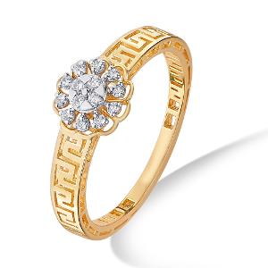 Buy 14 Karat Gold & Diamond Ring