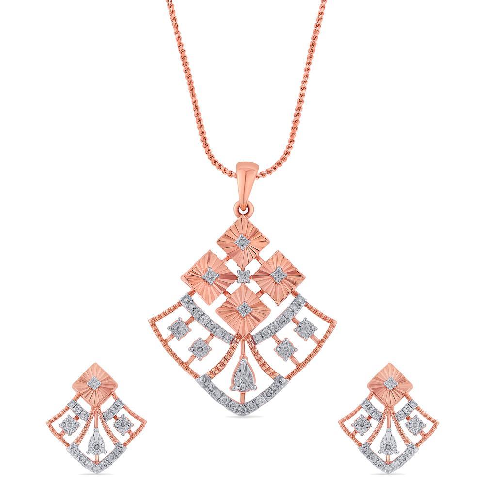 Buy Layana Diamond Pendant Set