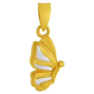 Buy 22 Karat Simple Butterfly Gold Pendant
