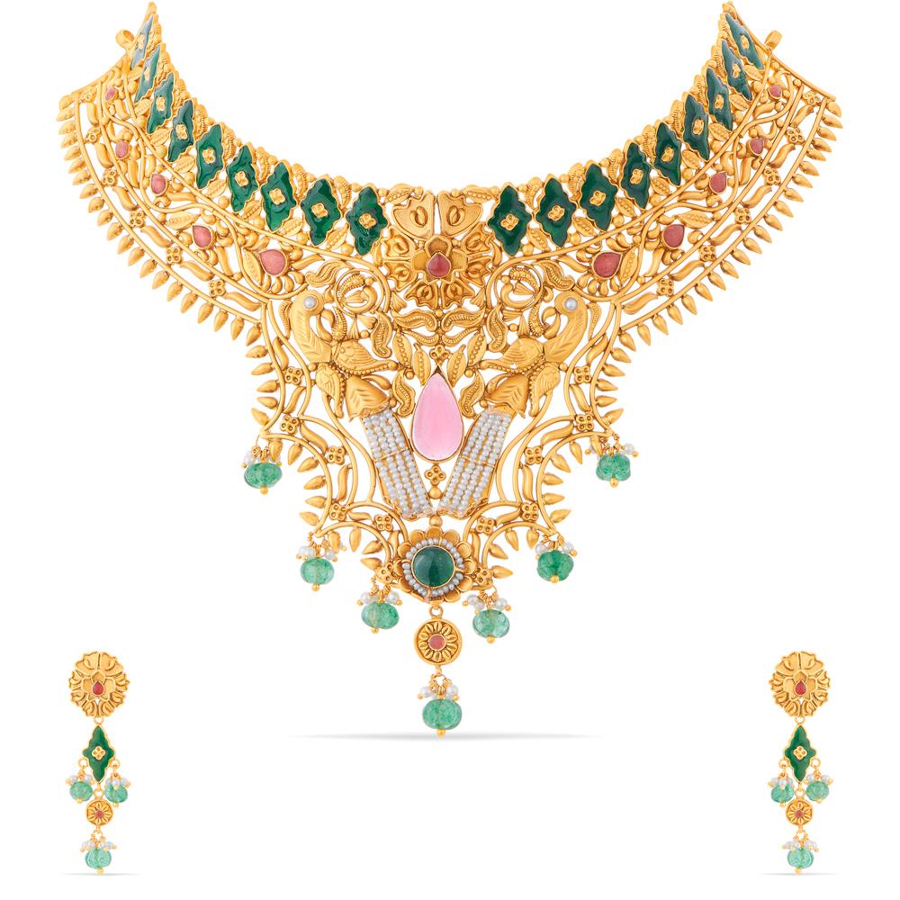 Buy 22 Karat Gold Necklace Set