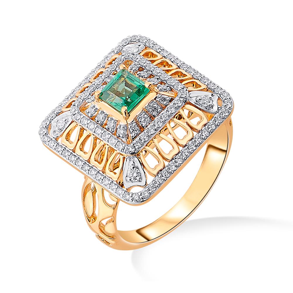 Buy 18 Karat Gold & Diamond Ring