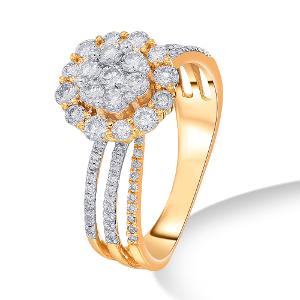 Buy 18 Karat Gold & Diamond Ring