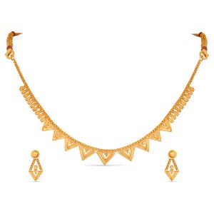 Buy 22 Karat Gold Necklace Set