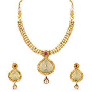 Buy 22 Karat Gold Necklace Set