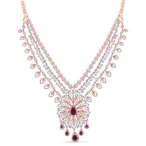 Buy 14 Karat Gold & Diamond Necklace