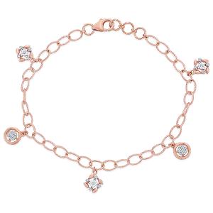 Buy 14 Karat Gold & Diamond Bracelet