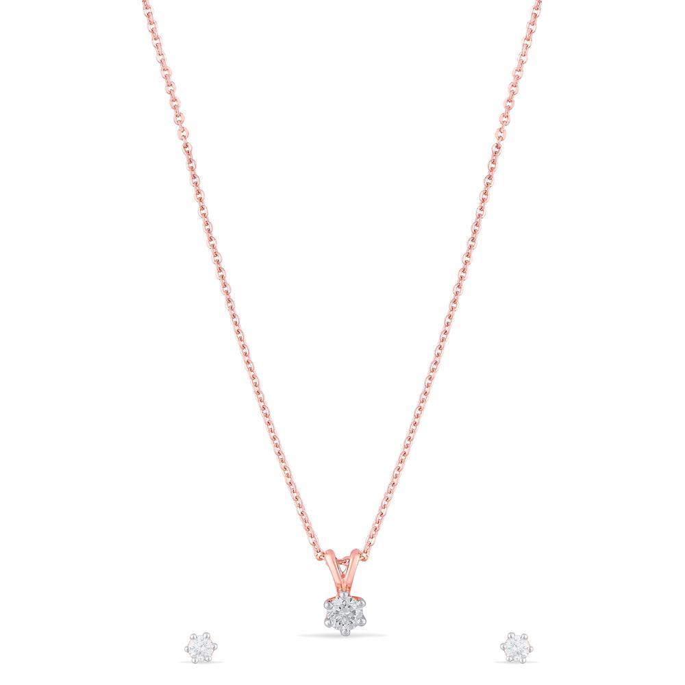 Buy Luxurious Lace Gold & Diamond Pendant Set