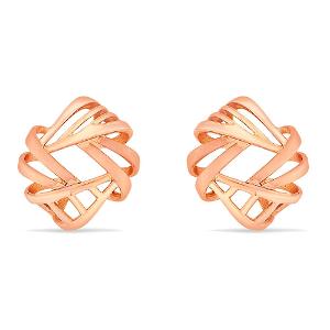 Buy Abstract Chevron stud earrings