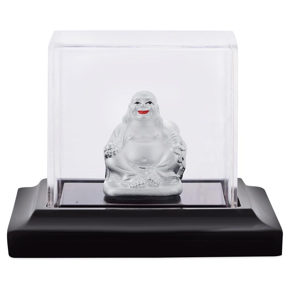 Buy Laughing Buddha Silver Idol