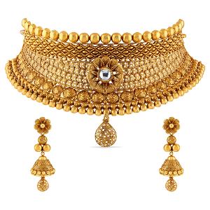 Buy 22 Karat Gold Necklace Set
