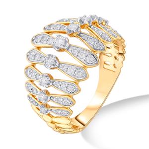 Buy 14 Karat Gold & Diamond Ring