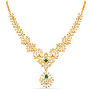 Buy 22 Karat Gold & Diamond Necklace