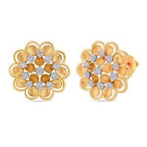 Buy 18 Karat Gold & Diamond Earrings