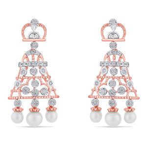 Buy 14 Karat Gold & Diamond Earrings