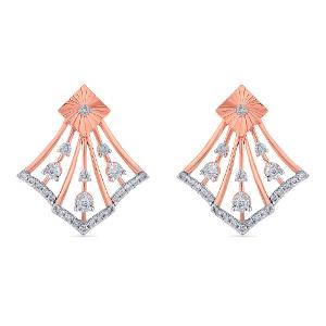 Buy 14 Karat Gold & Diamond Earrings