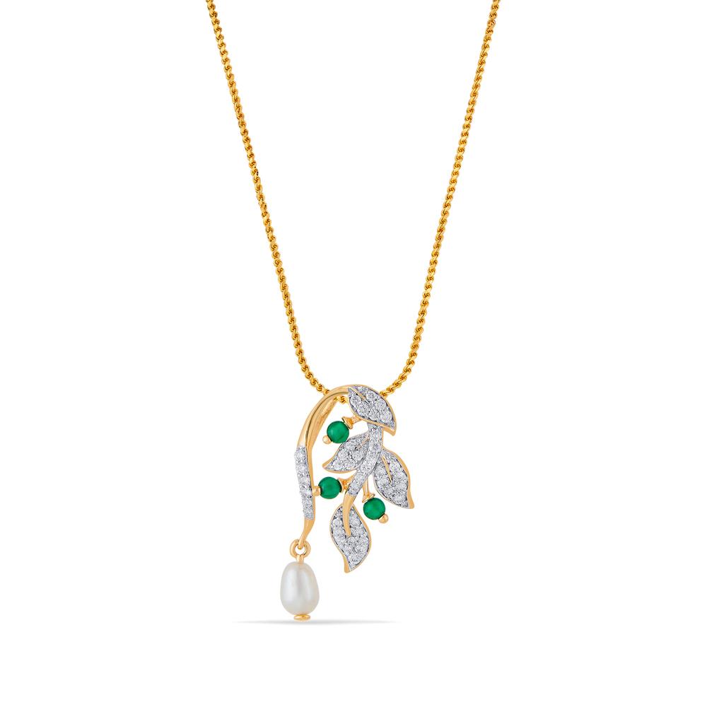 Buy 18 Karat Gold & Diamond Pendant