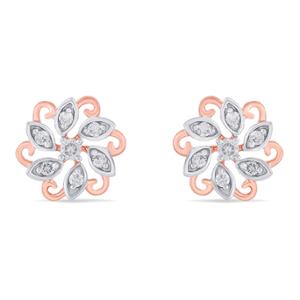 Buy 14 Karat Gold & Diamond Earrings