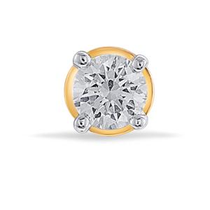 Buy 14 Karat Gold & Diamond Nose Pin
