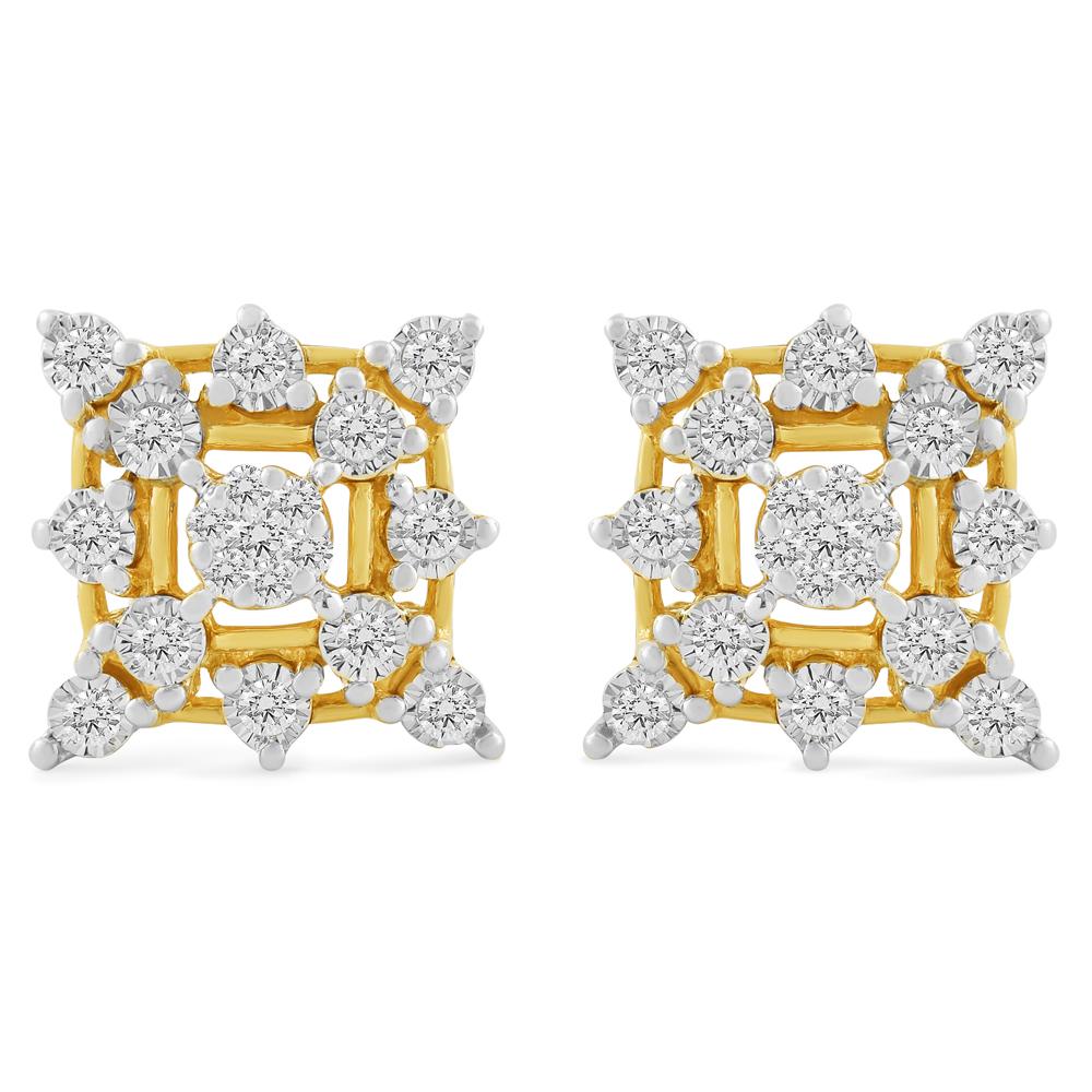Buy 18KT Gold & Diamond Earrings