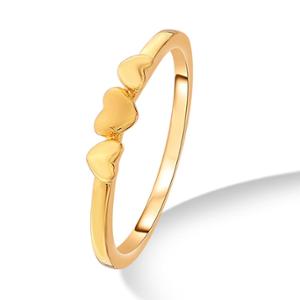 Buy 22 Karat Triple Heart Gold Ring
