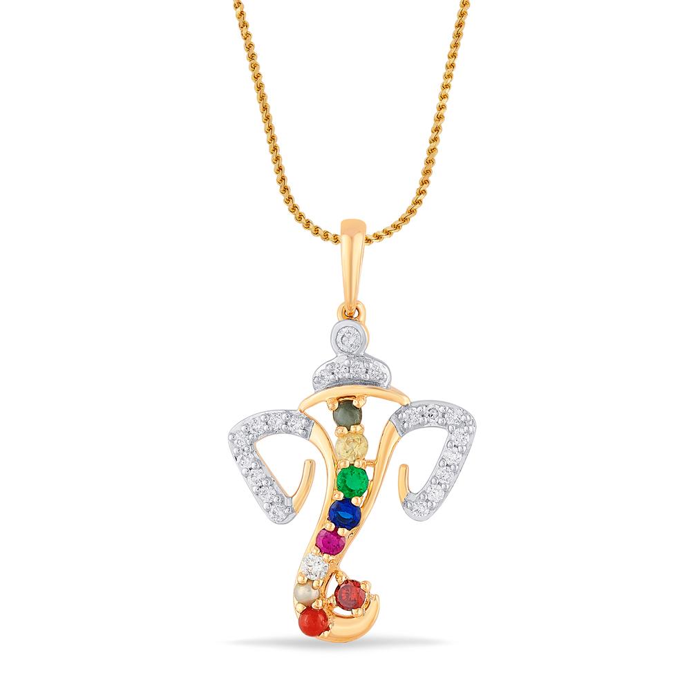 Buy 18 Karat Gold & Diamond Pendant