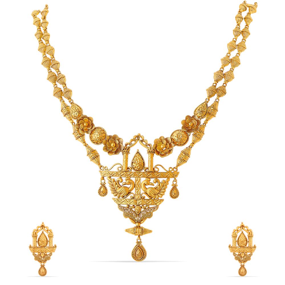 Buy 22 Karat Gold Necklace Set