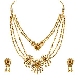 Buy 22 Karat Gold Necklace Set